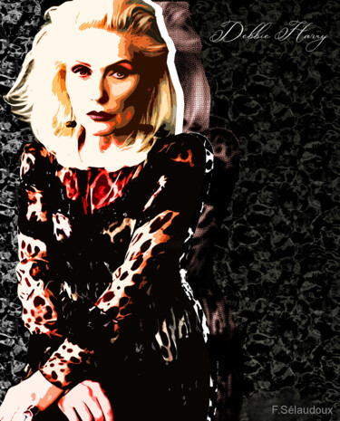 Arte digitale intitolato "Debbie Harry - Blon…" da Florence Selaudoux, Opera d'arte originale, Pittura digitale