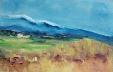 Painting titled "Ventoux en Émotion" by Florence Trottoli, Original Artwork, Acrylic