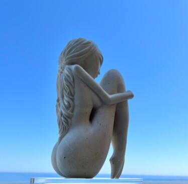 Sculpture titled "DANSEUSE Pierre de…" by Florence   Duet, Original Artwork, Stone