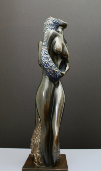 Sculpture titled "BRONZE GEMELLA  2/8" by Florence   Duet, Original Artwork, Casting