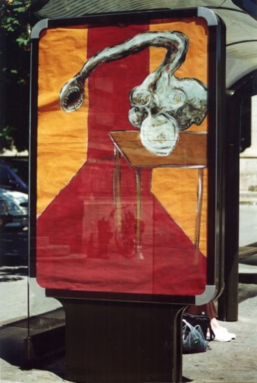 Peinture intitulée "Francis Bacon" par Florent Prudent Cécile Rateau, Œuvre d'art originale