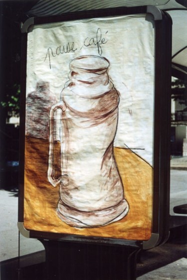 Peinture intitulée "Claes Oldenbourg" par Florent Prudent Cécile Rateau, Œuvre d'art originale