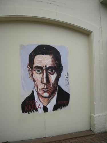 Peinture intitulée "Franz Kafka" par Florent Prudent Cécile Rateau, Œuvre d'art originale