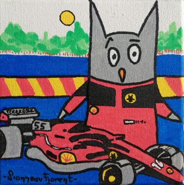 Painting titled "Chouette de pilote…" by Florent Sionneau, Original Artwork, Acrylic