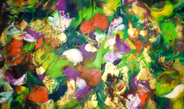 Pintura titulada "Birds of Paradise II" por Floria Rey, Obra de arte original, Acrílico