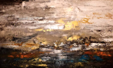 Schilderij getiteld "Radiant Landscape" door Floria Rey, Origineel Kunstwerk, Acryl