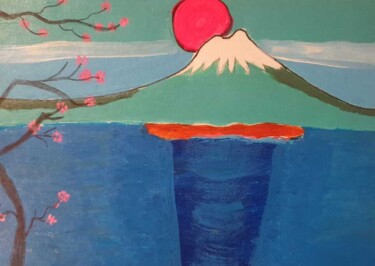 Pintura titulada "Сакура" por Flower Planet, Obra de arte original, Acrílico