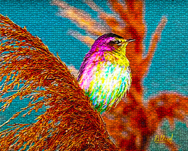 Arts numériques intitulée "Птицы 066" par Vasilij Mischenko, Œuvre d'art originale, Travail numérique 2D