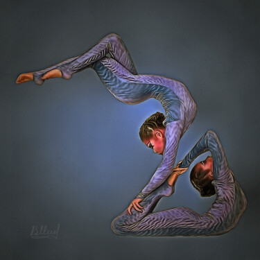 Digital Arts titled "Акробатика 01" by Vasilij Mischenko, Original Artwork, 2D Digital Work