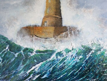 Peinture intitulée "Accostage au Phare…" par Erick Millet, Œuvre d'art originale, Acrylique