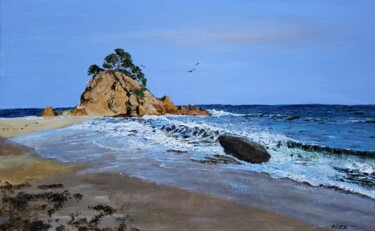 Painting titled "PLAJA D'ARO (Cap Ro…" by Erick Millet, Original Artwork, Acrylic