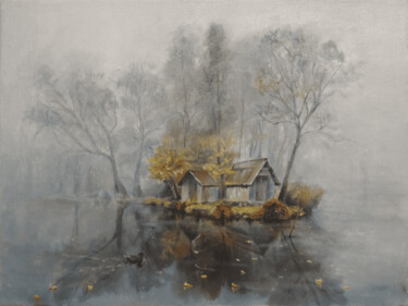 Malarstwo zatytułowany „November” autorstwa Folia Menthae, Oryginalna praca, Olej Zamontowany na Drewniana rama noszy