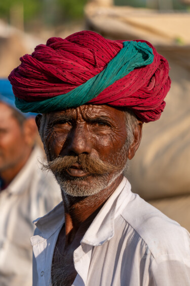 Fotografia zatytułowany „Indian portrait - 0…” autorstwa Robert Agoston, Oryginalna praca, Fotografia cyfrowa