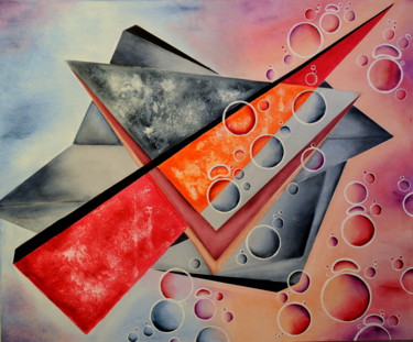 Painting titled "geometria-5.jpg" by Mirta Benavente, Original Artwork, Acrylic