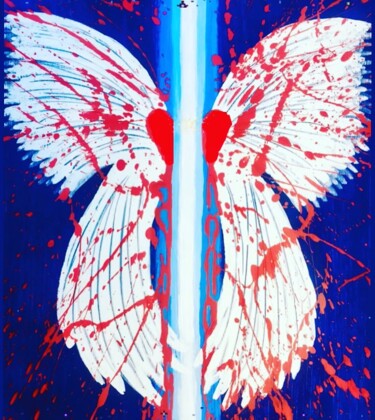 Painting titled "LOST ANGEL" by Fov, Original Artwork, Acrylic