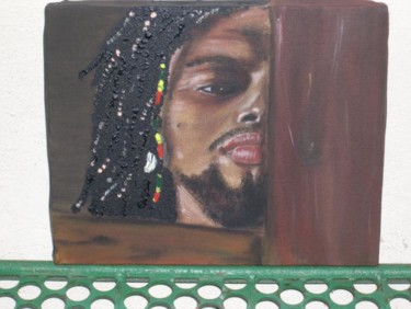 Painting titled "Tiken Jah Fakoly" by Françoise Belmont Varzi, Original Artwork