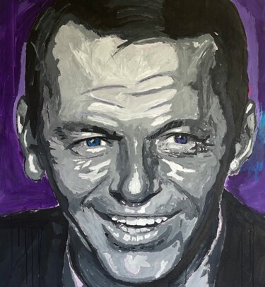 Painting titled "Sinatra" by Fran Neuville, Original Artwork, Acrylic
