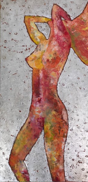 Painting titled "Le reveil de Venus" by Francesca Moglia, Original Artwork, Acrylic