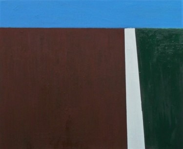 Pittura intitolato "Linea di confine" da Francesco Cagnato, Opera d'arte originale, Olio