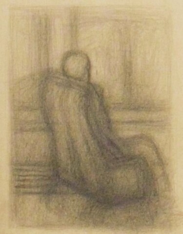 Drawing titled "Sala d'aspetto" by Francesco Cagnato, Original Artwork, Pencil