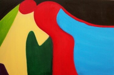 제목이 "La rossa vestale-Th…"인 미술작품 Francesco Cagnato로, 원작, 기름 나무 들것 프레임에 장착됨