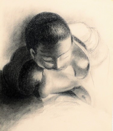 Drawing titled "Studio nr. 72" by Francesco Cagnato, Original Artwork, Chalk