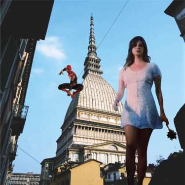 Digitale Kunst getiteld "omaggio a Lana del…" door Francesco Dezio, Origineel Kunstwerk, Foto Montage