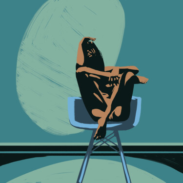 Digital Arts titled "angry chair" by Francesco Dezio, Original Artwork, 2D Digital Work