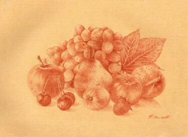 Desenho intitulada "Still life" por Francesco Marinelli, Obras de arte originais, Lápis