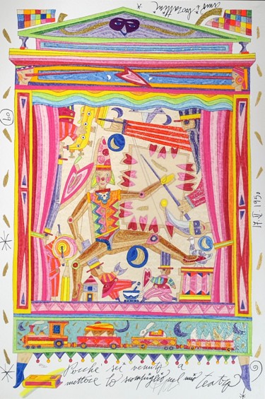 Incisioni, stampe intitolato "Pinocchio" da Francesco Musante, Opera d'arte originale, Serigrafia
