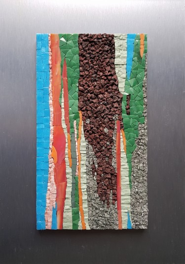 Sculpture titled "Presqu'un eucalyptus" by Francine Bonnet, Original Artwork, Mosaic