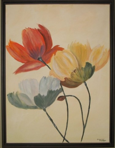 Peinture intitulée "Fleurs.jpg" par Francine Georget, Œuvre d'art originale