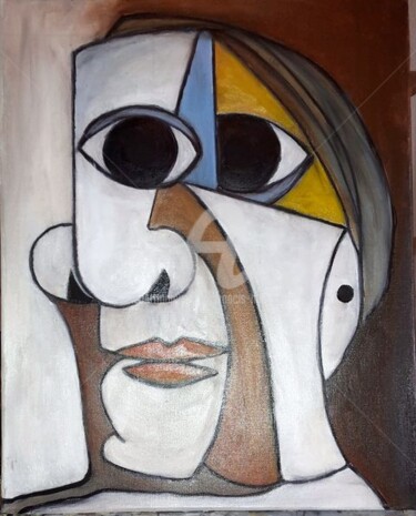 "Mon Picasso à moi .…" başlıklı Tablo Huertas tarafından, Orijinal sanat, Petrol
