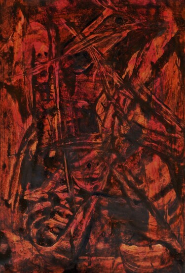 Pittura intitolato "crépuscule" da Francisco Mendes, Opera d'arte originale, Acrilico
