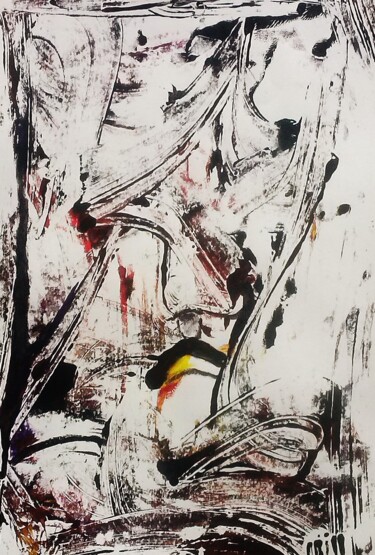 Painting titled "visage = interface…" by Francisco Mendes, Original Artwork, Acrylic