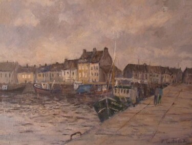 Painting titled "Saint-vaast la houg…" by Franck Lauterbach, Original Artwork, Oil