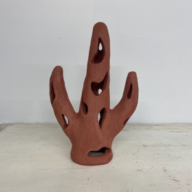 Skulptur mit dem Titel "Aloe Cacte" von Franck Scala, Original-Kunstwerk, Keramik