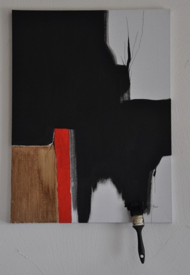 Peinture intitulée "Inachevée" par Franck Simon, Œuvre d'art originale, Acrylique