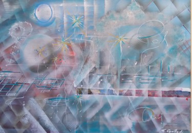 Peinture intitulée "Abstrait n 33" par Franck Gaillard, Œuvre d'art originale, Acrylique