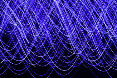 Photography titled "Vagues de lumières" by Francois-Baptiste Guillot, Original Artwork, Light Painting