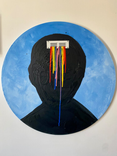 Картина под названием "colorful individual" - François Farcy, Подлинное произведение искусства, Акрил