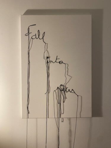 Textile Art με τίτλο "fall into pieces" από François Farcy, Αυθεντικά έργα τέχνης, Κέντημα