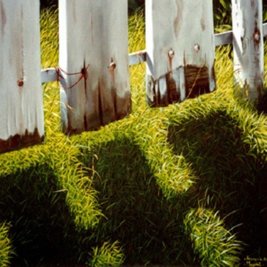 Peinture intitulée "barrière" par Francois Mauplot, Œuvre d'art originale