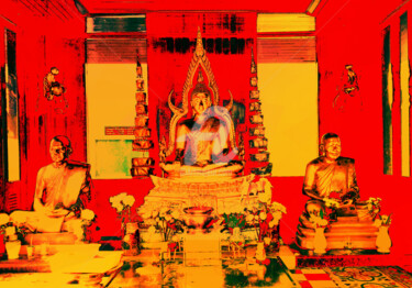 Photographie intitulée "Boudha Cambodge" par Françoise Aubert-Moreau, Œuvre d'art originale, Photographie numérique