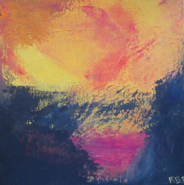 제목이 "Abstrait  coloré"인 미술작품 Françoise Bulliat Richard - Fbr로, 원작, 아크릴