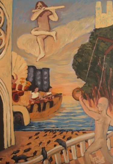 Peinture intitulée "Symphony of destruc…" par François Falet, Œuvre d'art originale, Huile