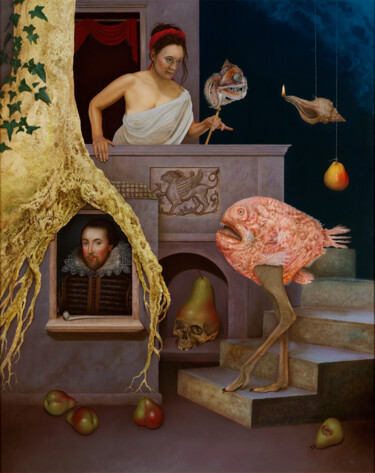 Malerei mit dem Titel "Romeo and Juliet" von Frank Kortan, Original-Kunstwerk, Öl
