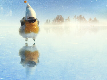 Digitale Kunst mit dem Titel "Schneeflöckchen" von Frank Melech, Original-Kunstwerk, Digitale Fotografie