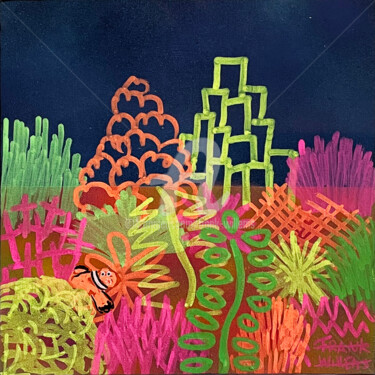 Malarstwo zatytułowany „CORAL #9” autorstwa Frank Willems, Oryginalna praca, Akryl