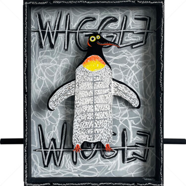 Painting titled "WIGGLE WIGGLE #2" by Frank Willems, Original Artwork, Acrylic